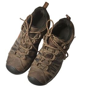 KEEN Utility Brown Leather Waterproof Work Boots Men's Size‎ 8.5 EE